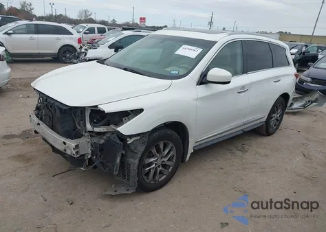2013 Infiniti Jx35 z USA, uszkodzony, nr VIN 5N1AL0MN2DC349825